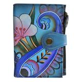 Anna by Anuschka Ladies Wallet Multi No Size Leather,Polyester