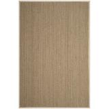 Union Rustic Deschamps Beige Area Rug Bamboo Slat & Seagrass in Brown/White, Size 72.0 W x 0.5 D in | Wayfair BNGL7939 33138707