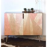 Corrigan Studio® Blush Accent Cabinet Wood in Brown, Size 38.0 H x 38.0 W x 20.0 D in | Wayfair EUNH5155 33409397