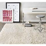 Brown/White Indoor Area Rug - Ebern Designs Analiz Cream Area Rug Polyester/Wool in Brown/White, Size 96.0 W x 2.2 D in | Wayfair BNGL8447 33375353