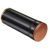 Visol Products Carlos Jr. Cigar Case Metal in Black/Brown, Size 7.75 H x 3.0 W x 3.0 D in | Wayfair VCASE461