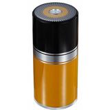 Visol Products Big Joe Cigar Case Metal in Black/Yellow, Size 8.0 H x 3.5 W x 3.5 D in | Wayfair VCASE459