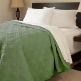 Lavish Home Summer Quilted Blanket Polyester in Green, Size 86.0 W in | Wayfair 66-40-FQ-G