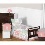 Sweet Jojo Designs Woodsy 5 Piece Toddler Bedding Set Cotton Blend in Pink | Wayfair Woodsy-CR-MT-Tod