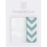 Swaddle Designs Maggie Sea Crystal 2 Swaddle Blanket 100% Cotton in Blue, Size 46.0 H x 46.0 W in | Wayfair SD-484SC