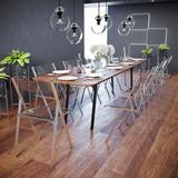 LeisureMod Menno Mo Patio Folding Chair Plastic/Resin/Metal, Size 30.0 H x 18.0 W x 16.5 D in | Wayfair WMF15CL4