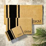 Suzanne Kasler Striped Personalized Coir Mat Small - Ballard Designs