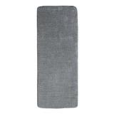 Lavish Home Jacquard Fleece Long Multiple Memory Foam Non-Slip Bath Rug Memory Foam in Gray | Wayfair 67-0033-P