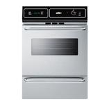 Summit Appliance Summit 24" Natural Gas Single Wall Oven, Stainless Steel, Size 34.5 H x 24.0 W x 24.75 D in | Wayfair TTM7212BKW