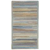 White Indoor Area Rug - August Grove® Phoebe Geometric Handmade Pine Multi-color Area Rug Polyester/Wool in White, Size 24.0 W x 0.38 D in | Wayfair