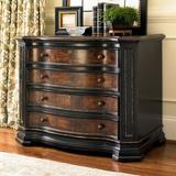 Hooker Furniture Grandover 2 Drawer Accent Chest Wood in Black/Brown/Red, Size 31.75 H x 40.0 W x 22.0 D in | Wayfair 5029-10466