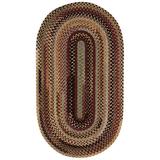 Brown/Red Indoor Area Rug - Loon Peak® Kaweah Geometric Handmade Braided Burgundy Area Rug Nylon/Cotton/Wool in Brown/Red | Wayfair