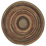Brown/Red Indoor Area Rug - Loon Peak® Kaweah Geometric Handmade Braided Cotton Burgundy Area Rug Nylon/Wool/Cotton in Brown/Red | Wayfair