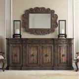 Hooker Furniture Rhapsody 96" Wide 3 Drawer Wide Credenza Wood in Brown, Size 44.5 H x 96.0 W x 20.0 D in | Wayfair 5070-85002