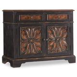Hooker Furniture Grandover 2 Drawer 2 Door Accent Cabinet Wood in Black/Brown/Red, Size 34.25 H x 42.75 W x 20.5 D in | Wayfair 5029-85002