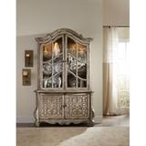 Hooker Furniture Chatelet Lighted China Cabinet Wood in Brown/Gray, Size 59.0 H x 56.5 W x 21.0 D in | Wayfair 5351-75902