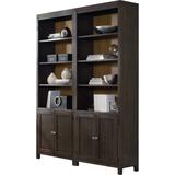 Hooker Furniture South Park Bunching Standard Bookcase Wood in Brown/Gray, Size 84.0 H x 32.0 W x 14.0 D in | Wayfair 5078-10445