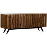 Noir Illusion Buffet Table Wood in Brown, Size 32.5 H x 78.0 W x 22.5 D in | Wayfair GCON244BW