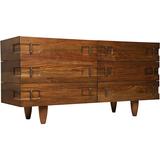Noir David Buffet Table Wood in Brown, Size 32.0 H x 64.0 W x 23.0 D in | Wayfair GCON199DW