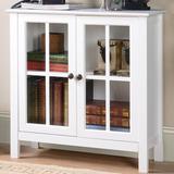 OS Home & Office Furniture 2 - Door Accent Cabinet Wood in White, Size 31.0 H x 31.5 W x 11.75 D in | Wayfair 22600