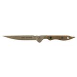 TOPS Knives Lion's Toothpick Fixed Blade Knife 4" Drop Point 1095 High Carbon Alloy Blade Canvas Micarta Handle