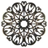 Ceiling Art Store Baptite Ceiling Medallions Wood in Brown, Size 48.0 H x 48.0 W x 0.75 D in | Wayfair BAPTITE-48-AB