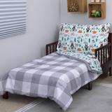 Carter's® Woodland Boy 4 Piece Toddler Bedding Set Polyester/Cotton Blend in Gray/Green/White | Wayfair 3412416