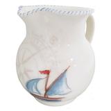 Abbiamo Tutto Sailboat Pitcher Porcelain China/Ceramic in Brown, Size 6.0 H x 7.0 W in | Wayfair SAIL-381