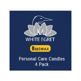 Personal Care Candles - Beeswax, 4 Candles, White Egret Personal Care