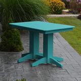 Red Barrel Studio® Nettie Plastic/Resin Dining Table in Blue, Size 32.0 H x 48.0 W x 33.0 D in | Wayfair RDBL7329 38850321