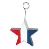 The Holiday Aisle® Patriotic Star Holder in Blue/Red, Size 3.0 H x 4.75 W x 1.0 D in | Wayfair THLA1254 39060071