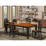 Darby Home Co Beesley Butterfly Leaf Solid Wood Dining Set Wood in Black/Brown, Size 30.0 H in | Wayfair 3C3CAA6B6FD440B6B6DA1C7740F764AF