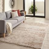 Brown Area Rug - 17 Stories Gracie-Jane Abstract Hand Knotted Wool Taupe Rug Viscose/Wool in Brown, Size 60.0 W x 0.5 D in | Wayfair