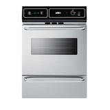 Summit Appliance Summit 24" Electric Single Wall Oven, Stainless Steel, Size 34.5 H x 24.0 W x 24.0 D in | Wayfair TEM721BKW