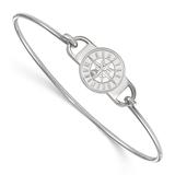 "Women's Silver Seattle Mariners Logo Bangle Bracelet"