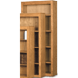 33"W x 72"H Oak Bookcase