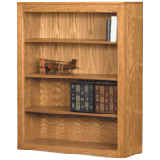 42"W x 48"H Oak Bookcase