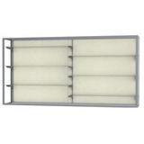 72" Wide Aluminum Frame Wall Mount Display Case