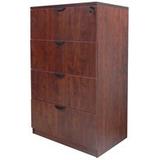 Cherry Laminate 4-Drawer Lateral File