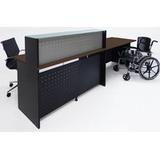 Glass Top Wheelchair Accessible Reception Desk