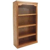 33"W x 48"H Traditional Real Oak Bookcases - Made in USA - See Other Sizes Below
