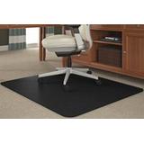 Black Chair Mats for Medium Pile Carpets - 36"x 48" Rectangular Chair Mat (Other Sizes
