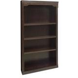 33"W x 60"H Traditional Oak Bookcase