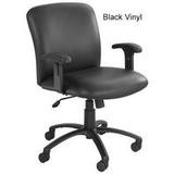 Big & Tall Mid-Back Chair w/Adjustable Arms - 500 lb. Capacity