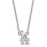 "Women's Los Angeles Dodgers Small Sterling Silver Pendant Necklace"
