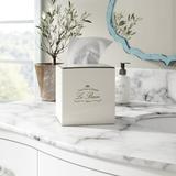 Ophelia & Co. Pabst Paris Connection Le Bain Tissue Box Cover Porcelain in White, Size 5.5 H x 5.0 W x 5.0 D in | Wayfair LRKM2765 40787659