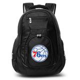 "Black Philadelphia 76ers 19"" Laptop Travel Backpack"