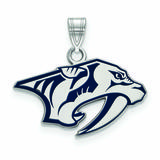 Women's Nashville Predators Sterling Silver Small Enamel Pendant