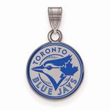 "Women's Toronto Blue Jays Silver Enamel Pendant"