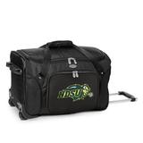 Black NDSU Bison 22" 2-Wheeled Duffel Bag